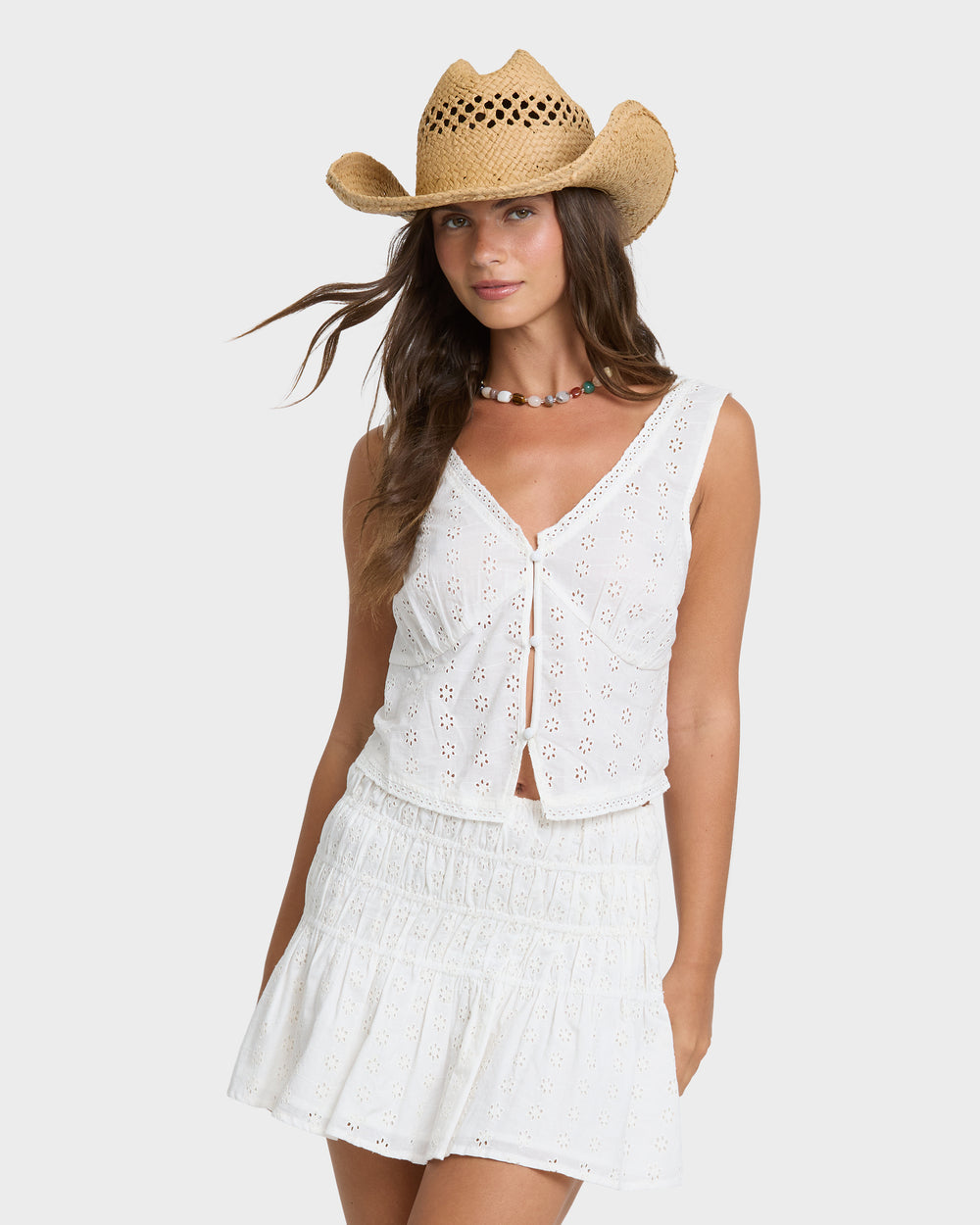 BL001025W_SCS1_OM-F.jpg Eyelet Forever Tank Top - Salt Crystal - Image 1