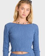 Twilight Dreamer Long Sleeve Woven Shirt - True Navy - Image 5