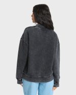 Sun Washed Mock Neck Sweatshirt - Black Sands - Image 2