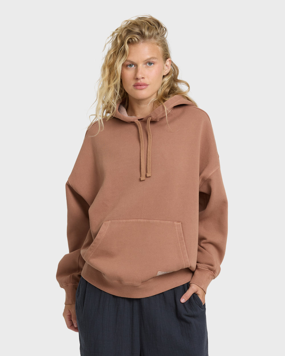 BL001038W_SGA_OM-F.jpg All Stacked Pullover Hoodie - Sugar Almond - Image 1