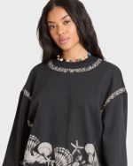 Sea Treasure Kendal Crewneck Sweatshirt - Black Sands - Image 5