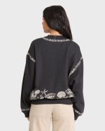 Sea Treasure Kendal Crewneck Sweatshirt - Black Sands - Image 2