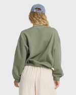 Vibes Kendal Crewneck Sweatshirt - Army Green - Image 2