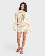 Summer Kendal Crewneck Sweatshirt - White Cap - Image 3