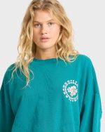 Pinky Keen Palm Crewneck Sweatshirt - Deep Lagoon - Image 5
