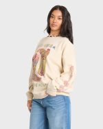 Ride In Crewneck Sweatshirt - White Cap - Image 4