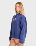 Find Paradise Palm Pullover Hoodie - True Navy - Image 4