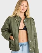 Camper Reversible Fleece Jacket - Canteen - Image 6