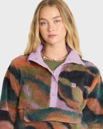 Switchback Sherpa Half Snap Fleece Pullover - Black Multi - Image 5