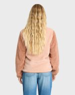 Switchback Sherpa Half Snap Fleece Pullover - Sugar Almond - Image 2