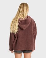Time Out Sherpa Fleece Pullover Hoodie - Espresso - Image 2