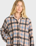 Adventure Division Breezy Fleece Shacket - Blue Bell - Image 5