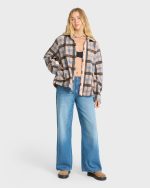 Adventure Division Breezy Fleece Shacket - Blue Bell - Image 3
