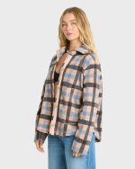 Adventure Division Breezy Fleece Shacket - Blue Bell - Image 4