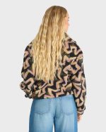 Barra Sherpa Half-Zip Sweatshirt - Black Sands - Image 2