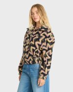 Barra Sherpa Half-Zip Sweatshirt - Black Sands - Image 4