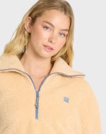 Barra Sherpa Half-Zip Sweatshirt - Buttercream - Image 5