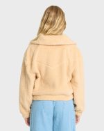 Barra Sherpa Half-Zip Sweatshirt - Buttercream - Image 2