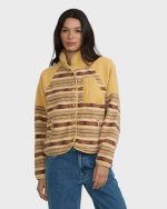 Popoyo Sherpa Full Zip Fleece Jacket - Curry