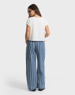 Zonte Elastic Waist Saltwashed Denim Pants - Blue Smoke - Image 2