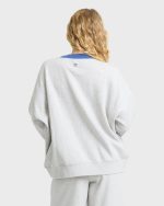 Sunset Palm Crewneck Sweatshirt - Heather Gray - Image 2