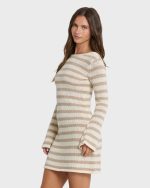 Raye Mini Dress - Cobblestone - Image 4