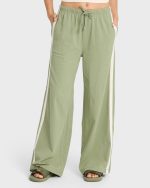 Wave Stamp Knit Pants - Army Green - Image 6