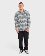 Furnace Long Sleeve Flannel Shirt - Alloy - Image 3