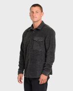 Furnace Long Sleeve Flannel Shirt - Black - Image 4