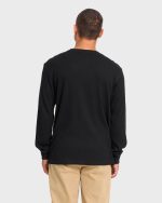 Essential Thermal Long Sleeve Knit Tee - Black - Image 2