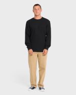 Essential Thermal Long Sleeve Knit Tee - Black - Image 3