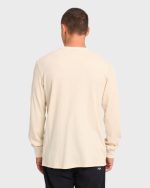 Essential Thermal Long Sleeve Knit Tee - Oatmeal - Image 2