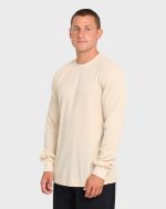 Essential Thermal Long Sleeve Knit Tee - Oatmeal - Image 5