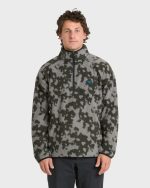 A/Div Boundary Mock Neck Half-Zip Sweatshirt - Black