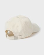 Corduroy Dad Cap Hat - White Cap - Image 5