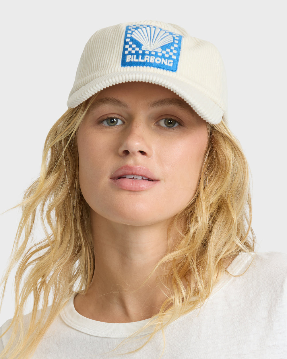 BL001154W_WCP_OM-1.jpg Corduroy Dad Cap Hat - White Cap - Image 1