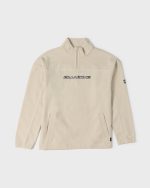 Bad Dog Progress Mock Neck Quarter-Zip Sweatshirt - Oatmeal - Image 7