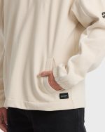 Bad Dog Progress Mock Neck Quarter-Zip Sweatshirt - Oatmeal - Image 6