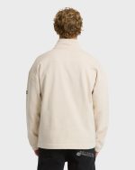 Bad Dog Progress Mock Neck Quarter-Zip Sweatshirt - Oatmeal - Image 2