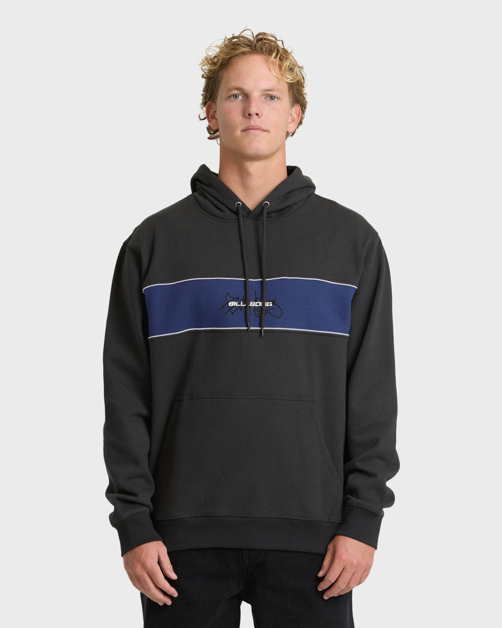 BL001171M_WAA_OM-F.jpg Bad Dog Shrapnel Pullover Hoodie - Washed Black - Image 1