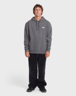 Crayon Wave Pullover Hoodie - Dark Gray Heather - Image 3