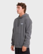 Crayon Wave Pullover Hoodie - Dark Gray Heather - Image 4