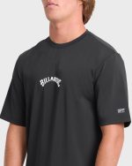 All Day Wave Loose Fit UPF 50 Short Sleeve Surf Tee - Black - Image 5