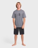 All Day Wave Loose Fit UPF 50 Short Sleeve Surf Tee - Light Gray Heather - Image 3