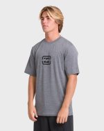All Day Wave Loose Fit UPF 50 Short Sleeve Surf Tee - Light Gray Heather - Image 4