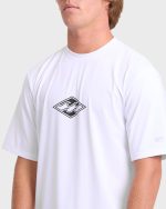 All Day Wave Loose Fit UPF 50 Short Sleeve Surf Tee - White - Image 5