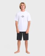 All Day Wave Loose Fit UPF 50 Short Sleeve Surf Tee - White - Image 3