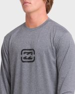 All Day Wave UPF 50 Long Sleeve Surf Tee - Light Gray Heather - Image 5