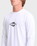 All Day Wave UPF 50 Long Sleeve Surf Tee - White - Image 5