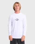 All Day Wave UPF 50 Long Sleeve Surf Tee - White